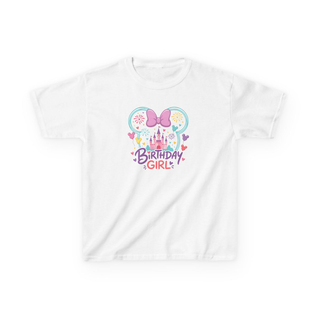 Personalized birthday girl shirt with custom age on the back