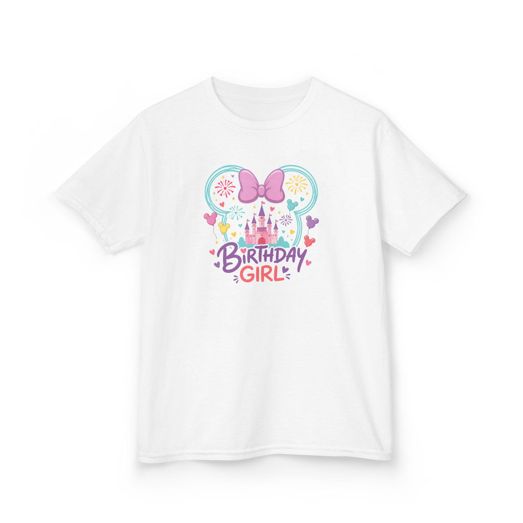 Personalized birthday girl shirt with custom age on the back