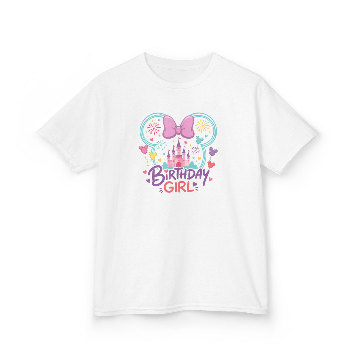 Personalized birthday girl shirt with custom age on the back