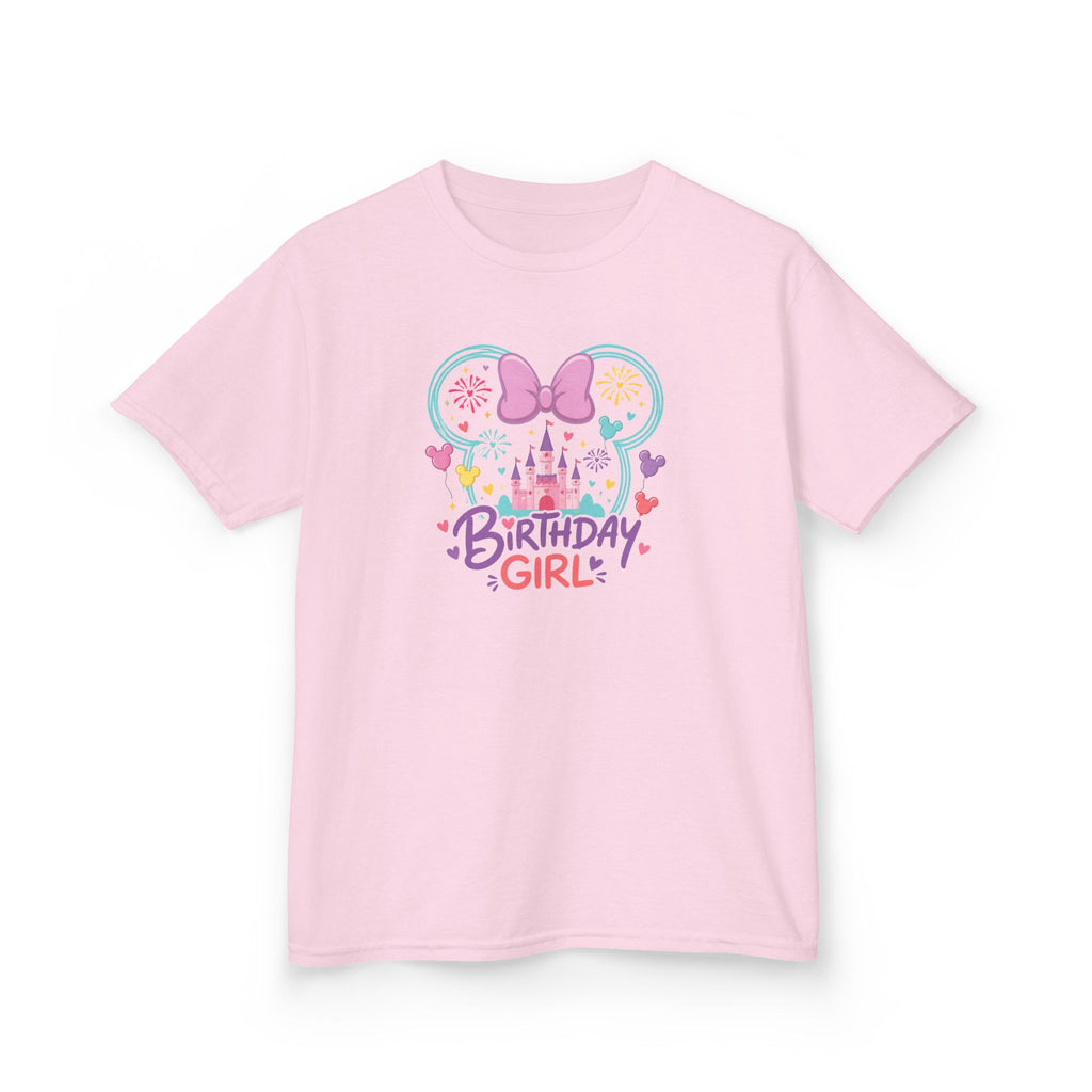 Personalized birthday girl shirt with custom age on the back